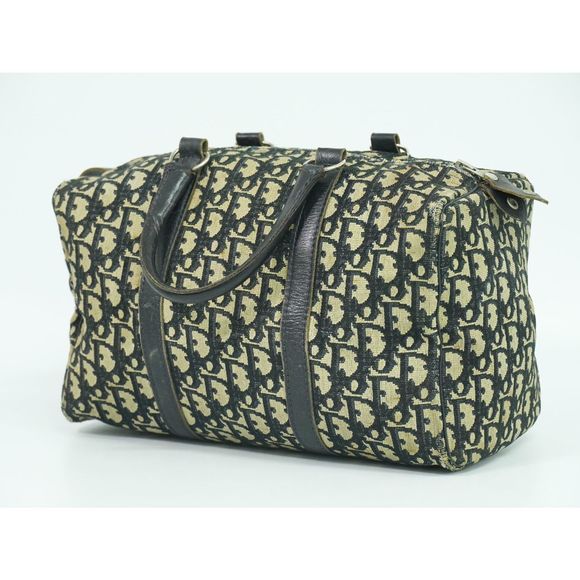 Dior Navy Bag Beige Christian Trotter  Mini - Picture 1 of 9